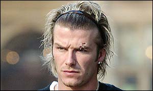 David Beckham y su ceja